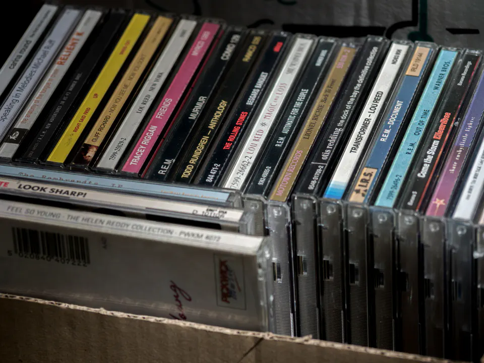 cds in a box